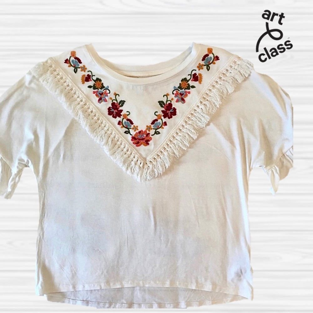 Like New Ivory Art Class Top